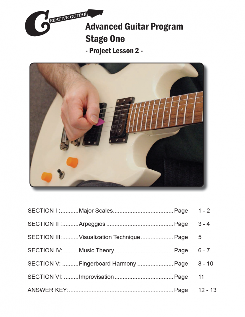Advanced Guitar Program - Stage One – Lesson 2