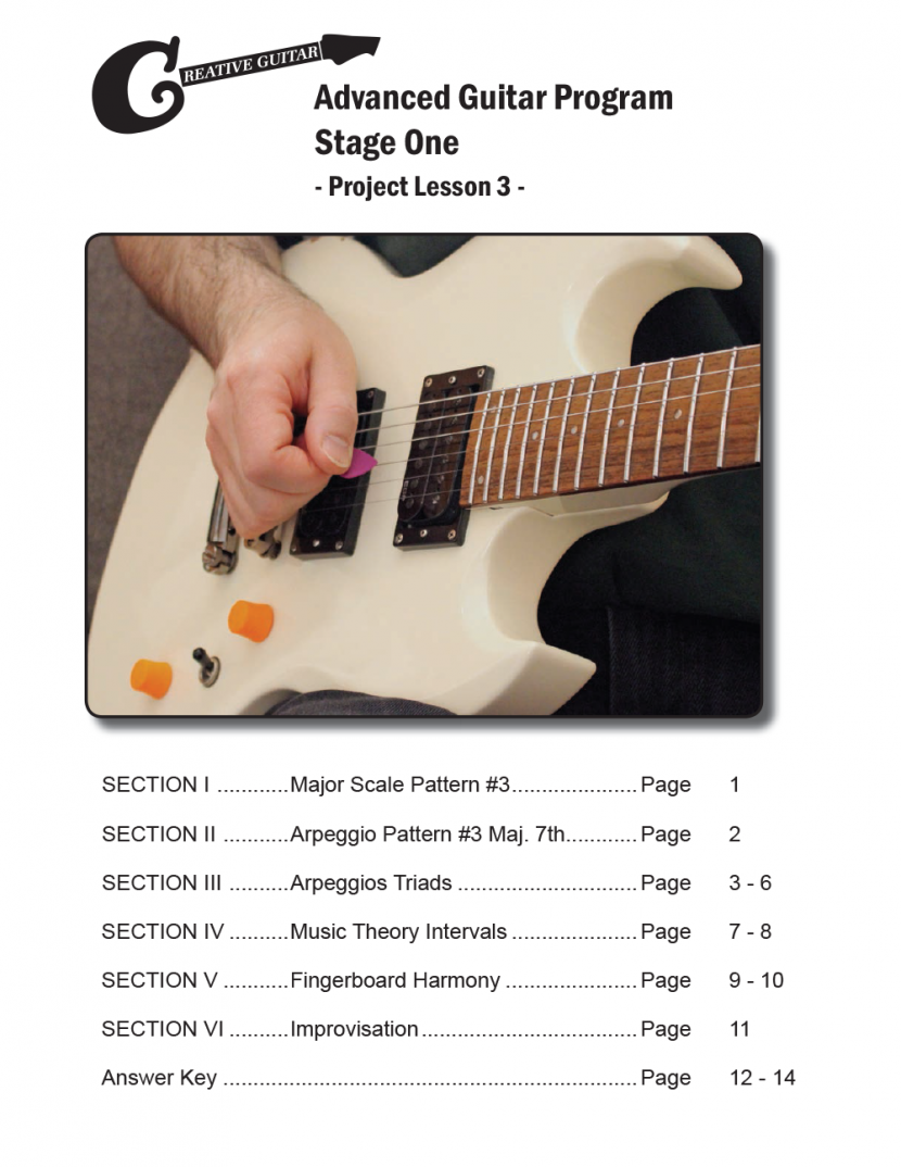 Advanced Guitar Program - Stage One – Lesson 3